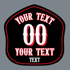 Phenix First Due shield with outlined text layout
