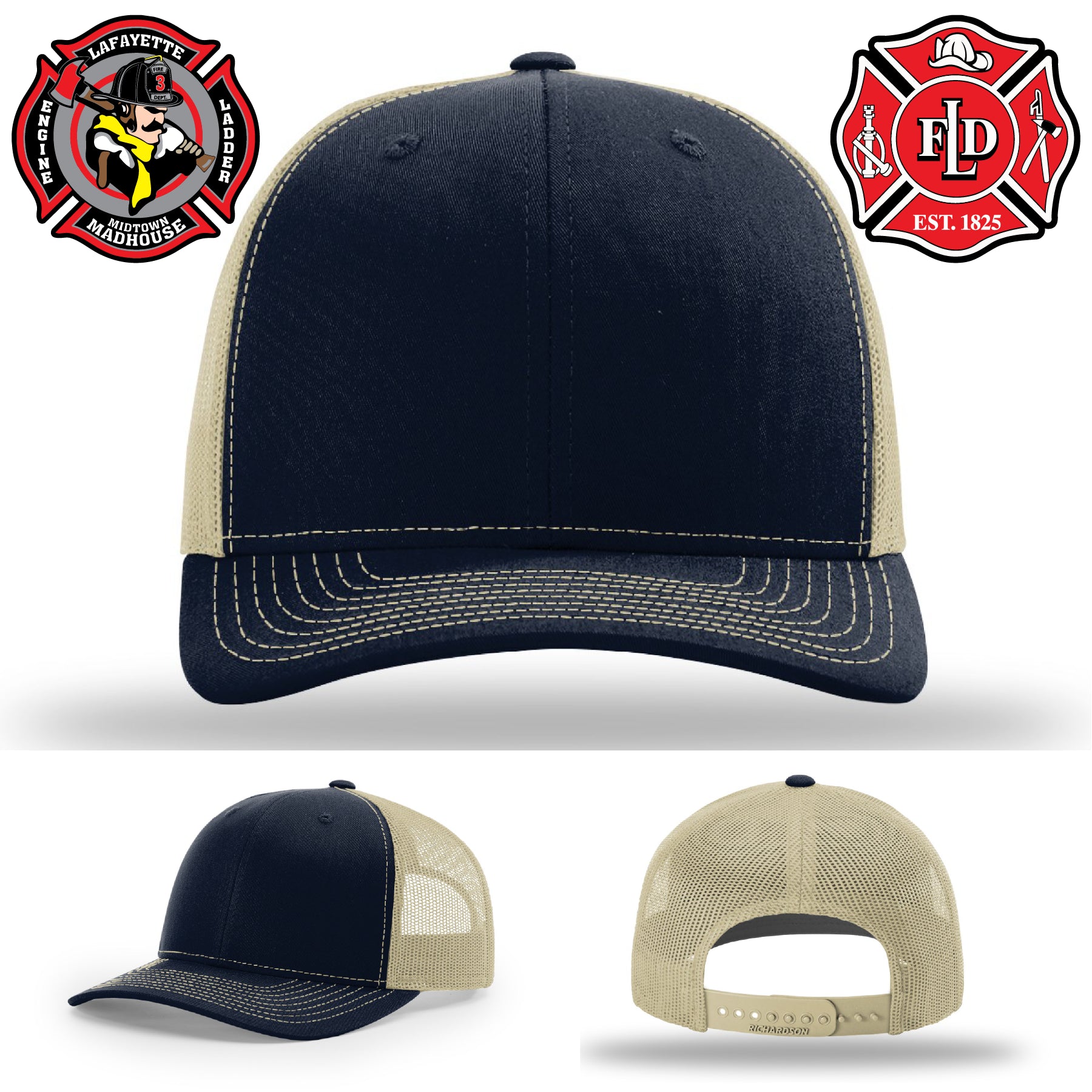 Lafayette firefighter hat built firehouse tough with leather patch