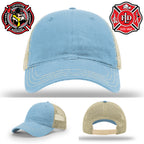 Firefighter hat with Lafayette fire department engraved artwork