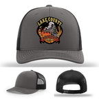 Station 82 firefighter hat with authentic leather patch