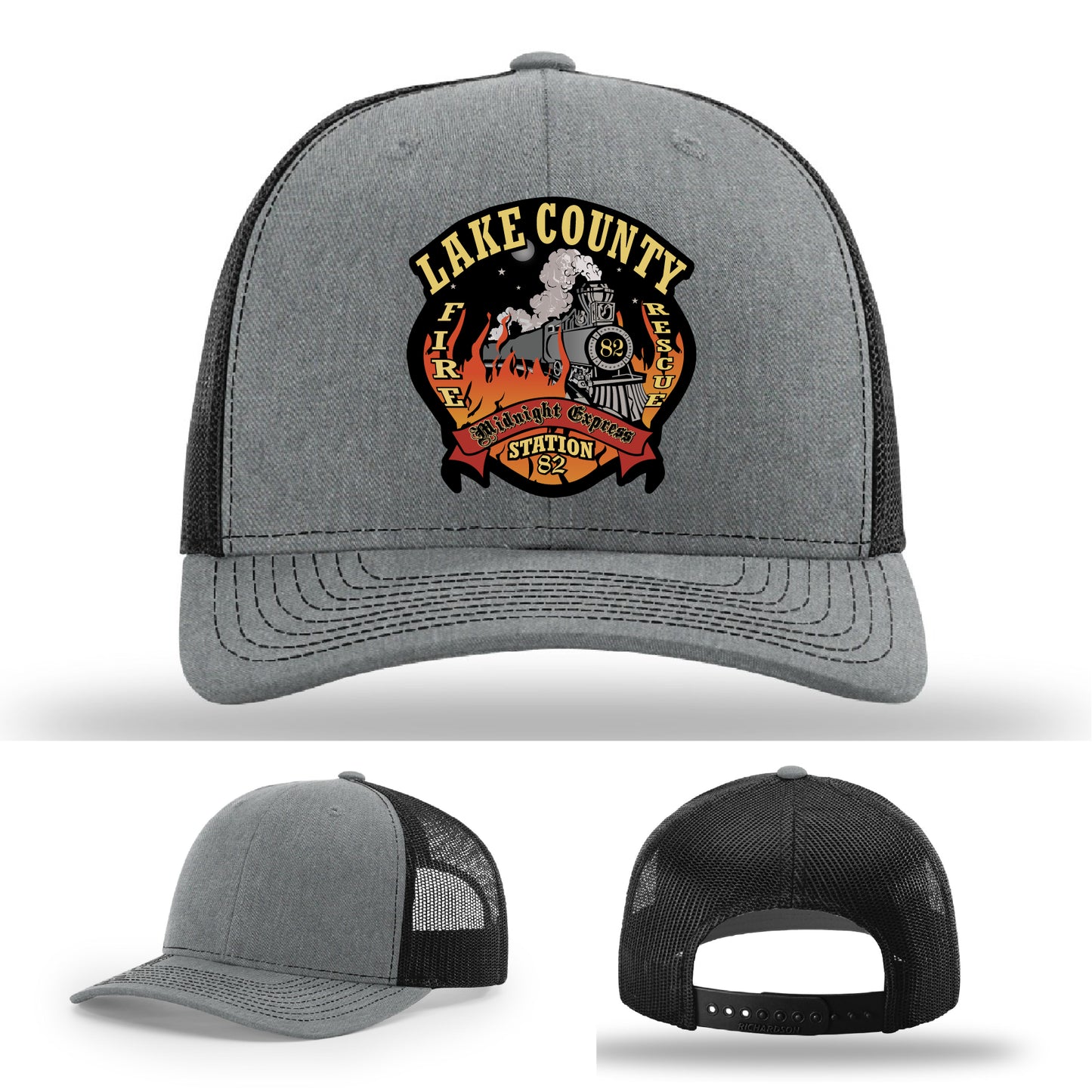 Lake County Fire Department Station 82 firefighter hat