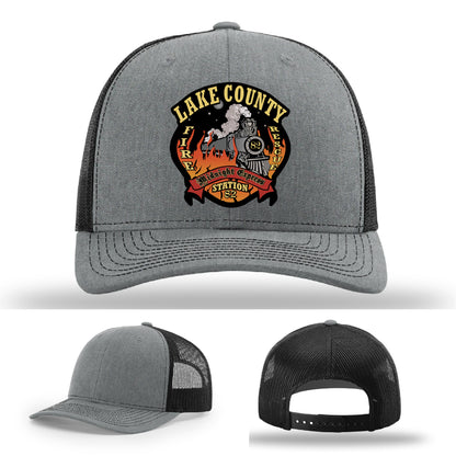 Lake County Fire Department Station 82 firefighter hat