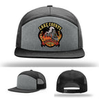 Lake County Station 82 hat with detailed leather patch