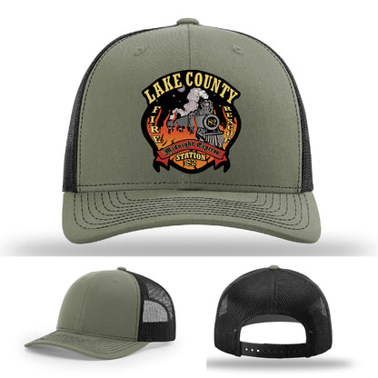 Firefighter hat built for Lake County Station 82 pride