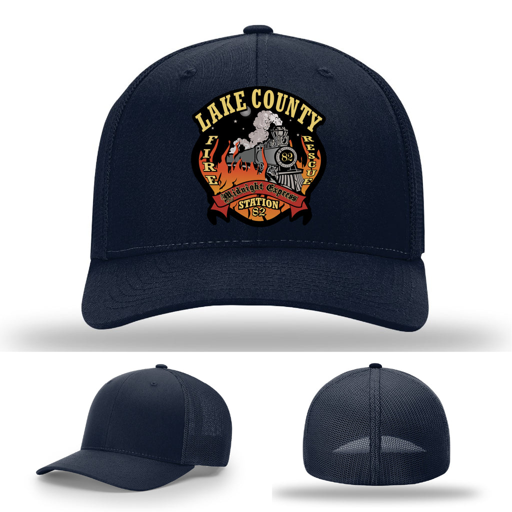 Lake County Station 82 patch hat for firefighters