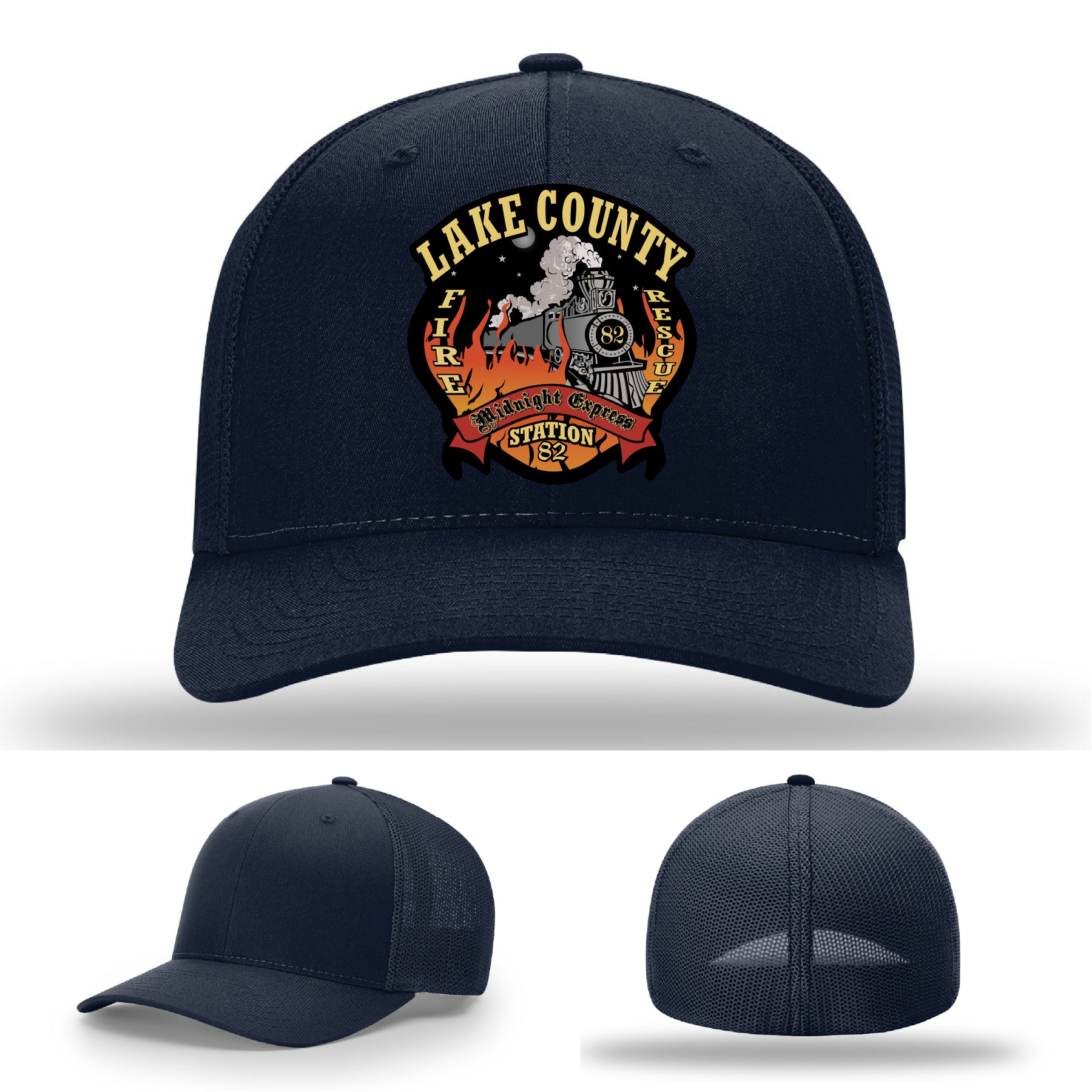 Lake County Station 82 patch hat for firefighters