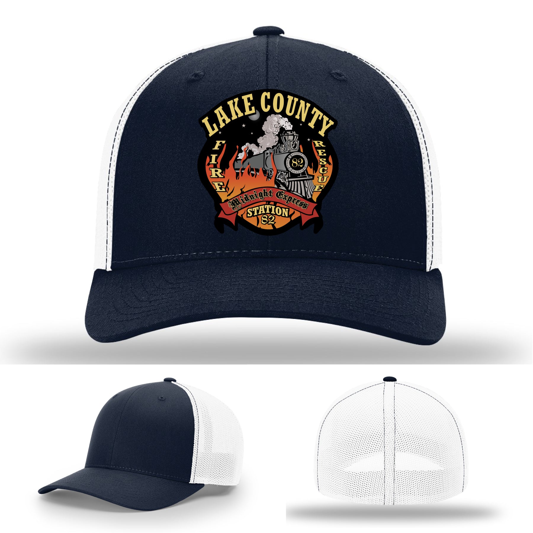 Firefighter hat for Lake County Station 82 crew pride