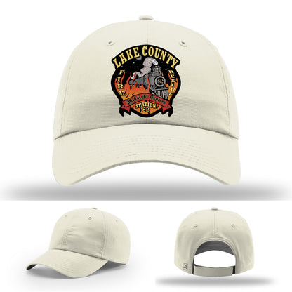Lake County Fire Department Station 82 custom firefighter gear hat