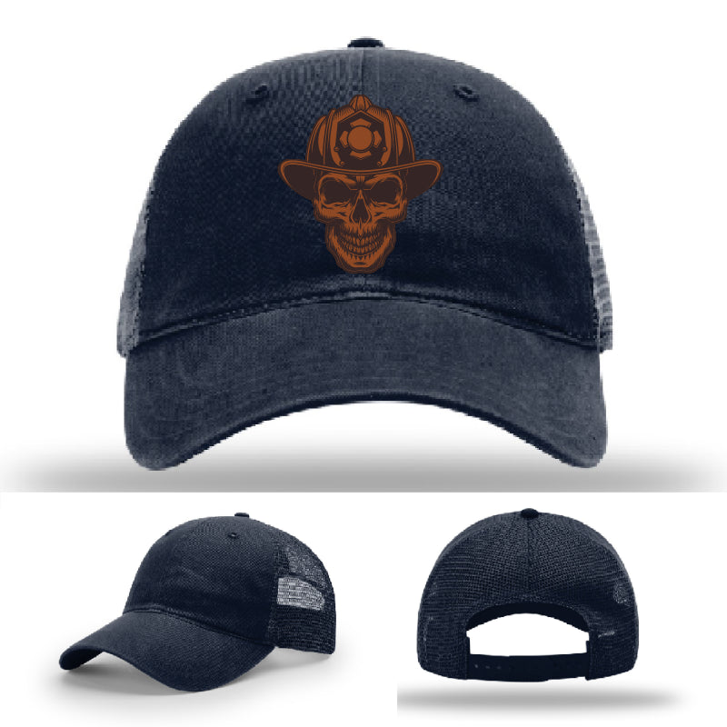 Leatherhead firefighter hat variant with customizable patch numbers