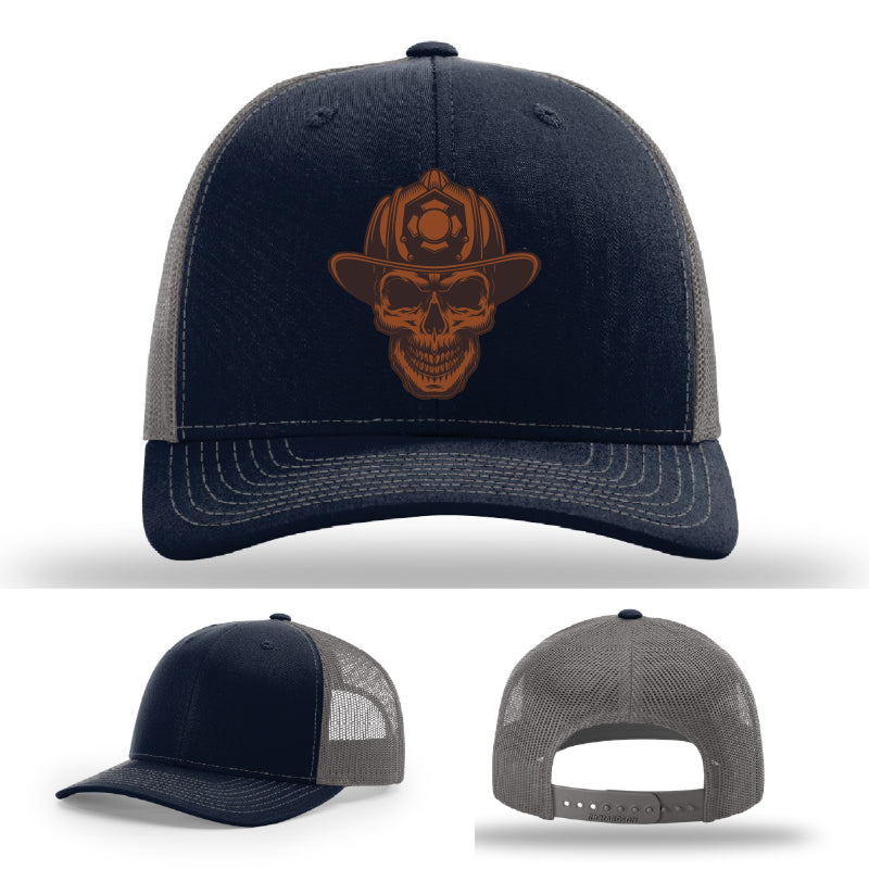 Station apparel hat variant showing Leatherhead skull patch design