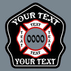 Traditional Maltese firefighter helmet shield