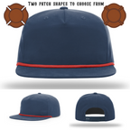 Blank firefighter hat base with two patch style options