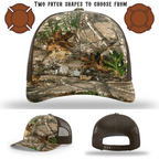 Firefighter hat blank base with two patch variations