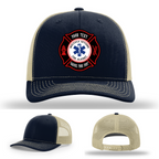 Hat with Maltese Cross example patch shown