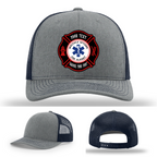 Hat with Maltese Cross patch example shown