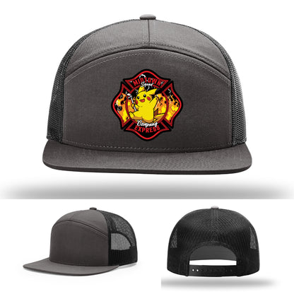 Midtown Express NJ firefighter hat full grain leather patch