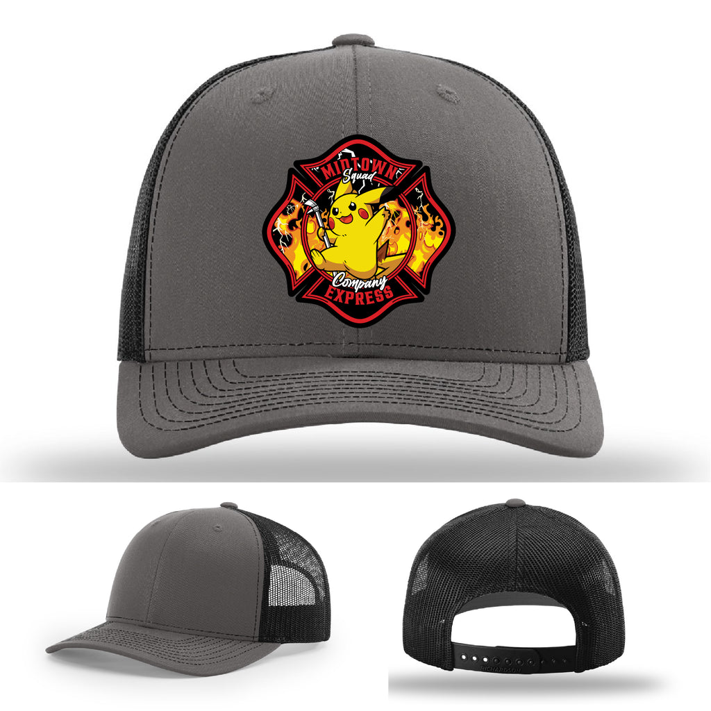 Custom Midtown Express NJ firefighter hat with station pride