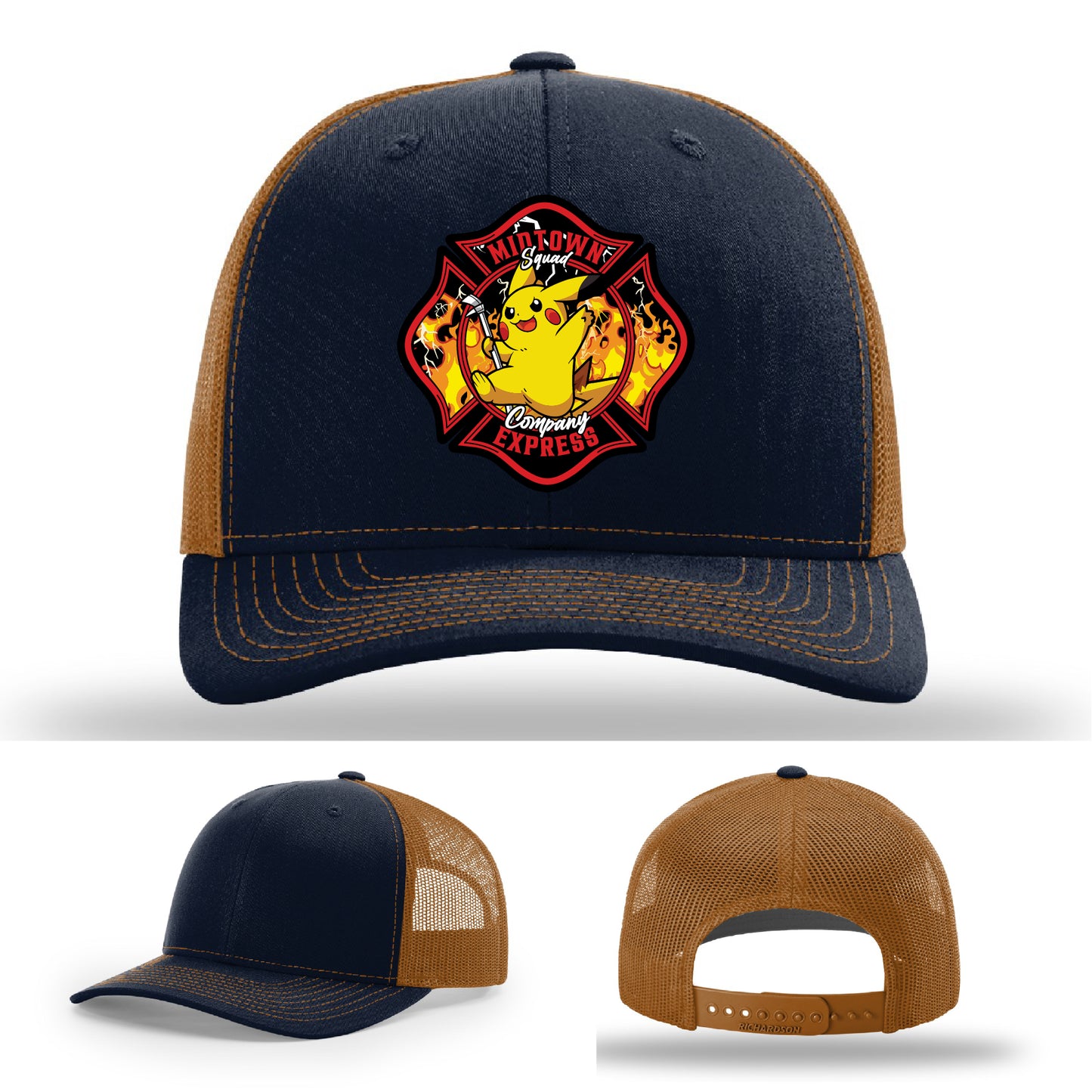 Midtown Express NJ firefighter hat crafted with genuine leather