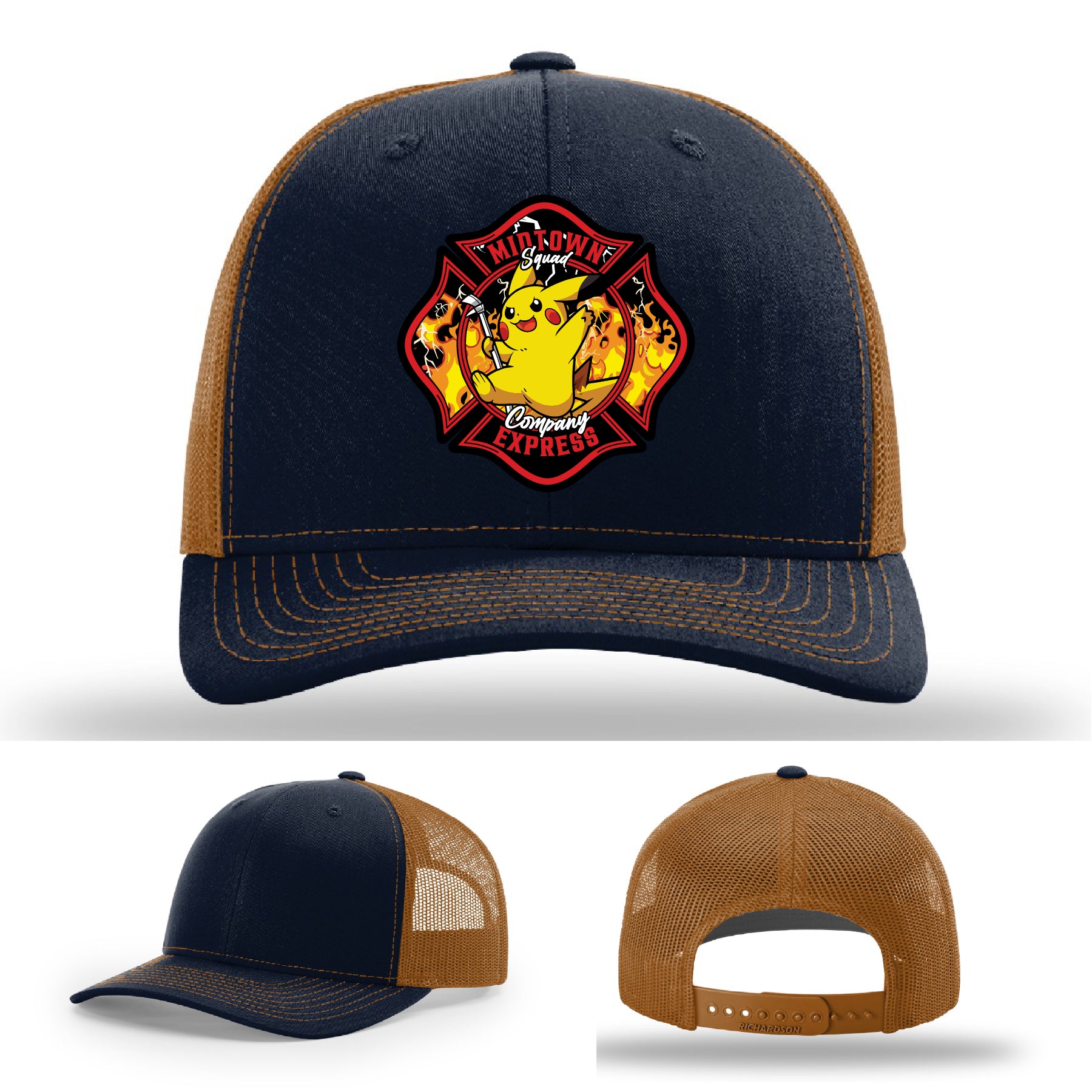 Midtown Express NJ firefighter hat crafted with genuine leather