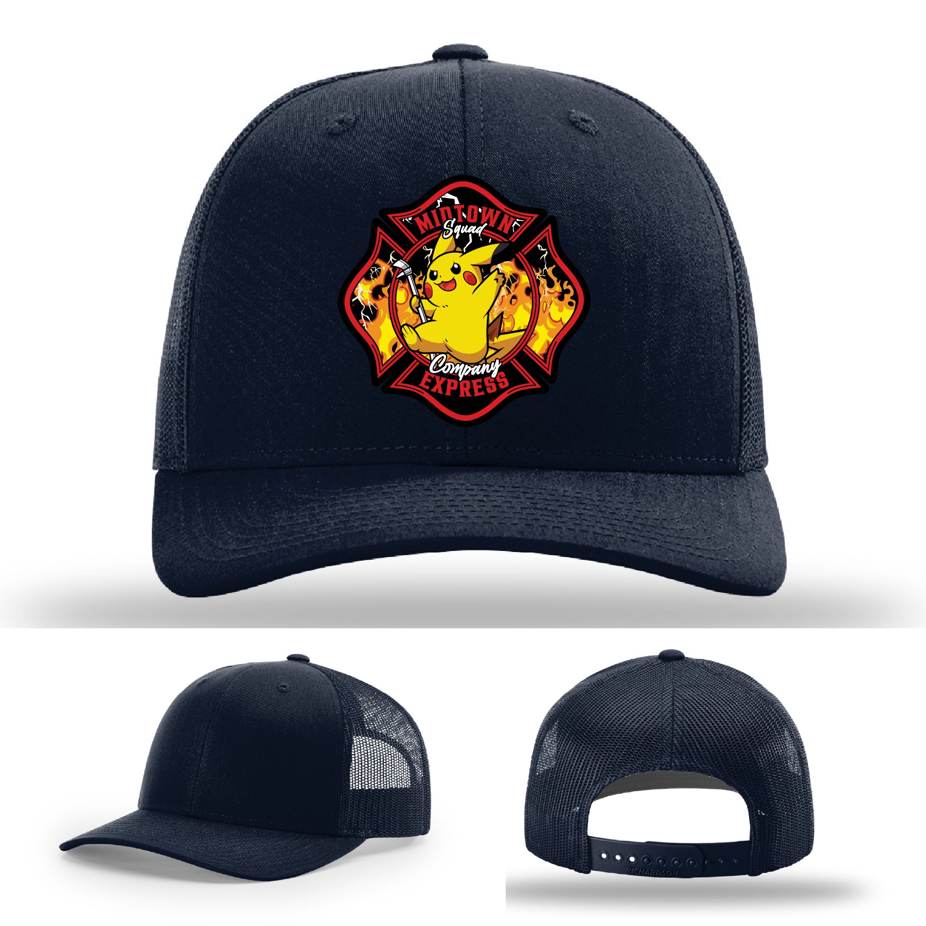 Midtown Express NJ firefighter hat featuring station artwork