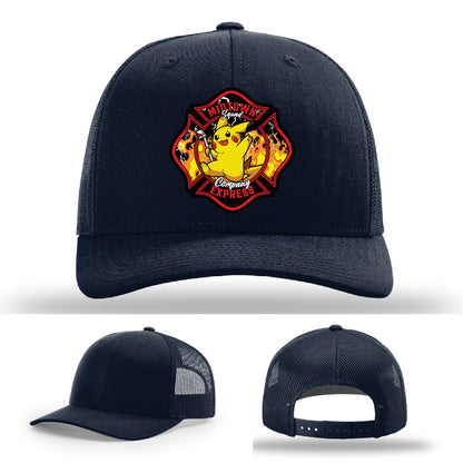 Midtown Express NJ firefighter hat featuring station artwork