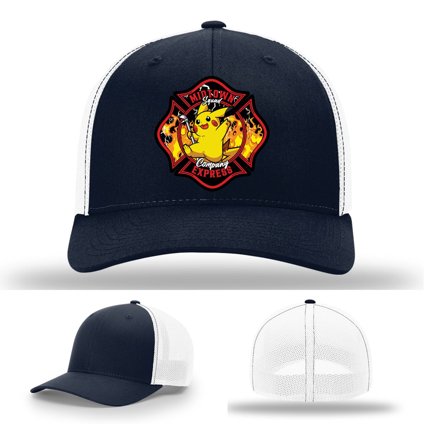 Midtown Express NJ firefighter hat designed with custom patch