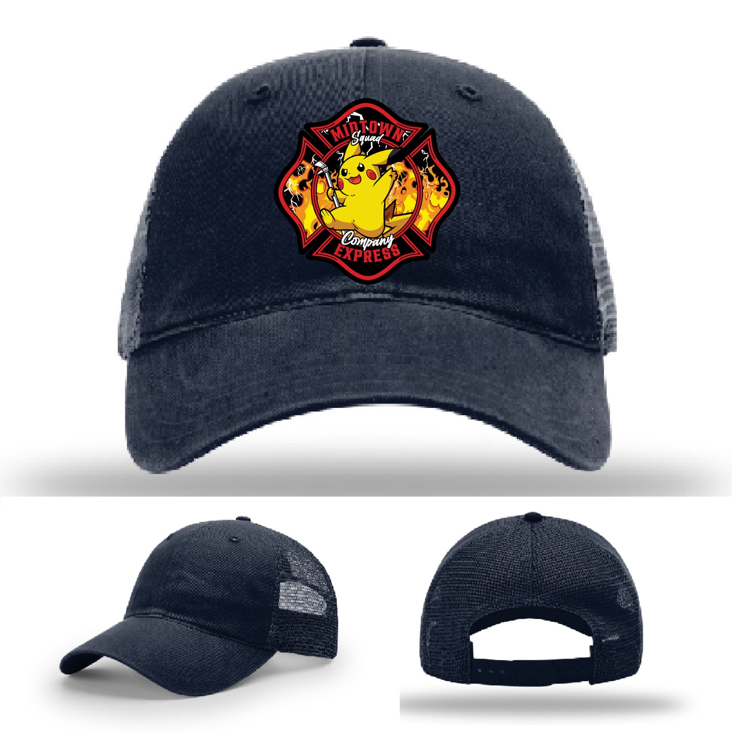 Midtown Express NJ firefighter hat rugged leather patch gear