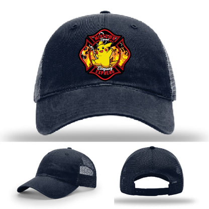 Midtown Express NJ firefighter hat rugged leather patch gear