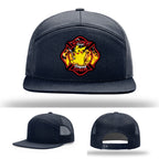 Midtown Express NJ firefighter hat bold custom leather patch