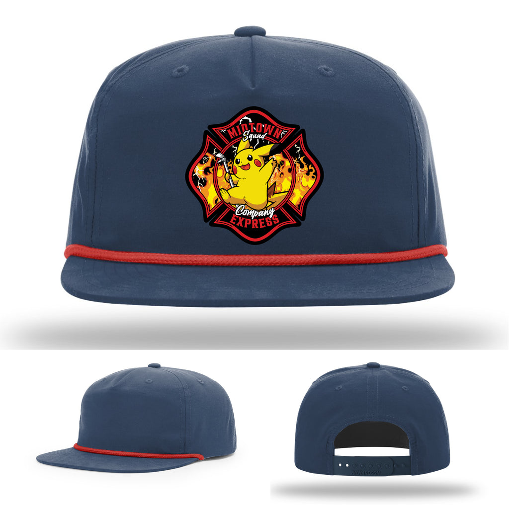 Midtown Express NJ firefighter hat with handcrafted full color patch