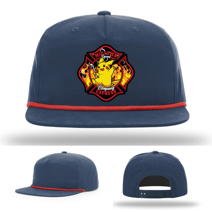Midtown Express NJ firefighter hat with handcrafted full color patch
