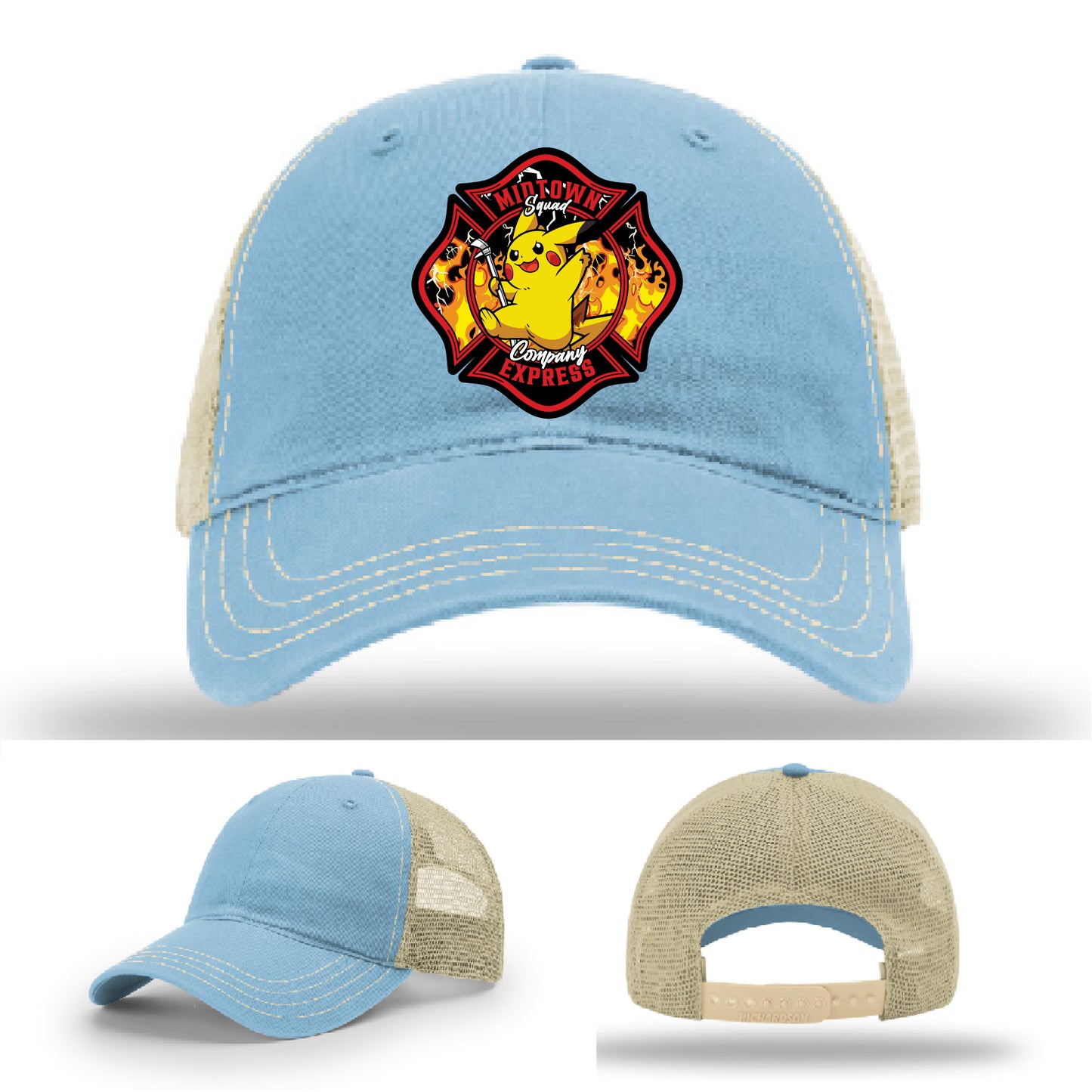 Midtown Express NJ firefighter hat with distinctive crew patch