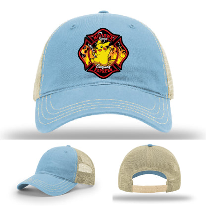 Midtown Express NJ firefighter hat with distinctive crew patch