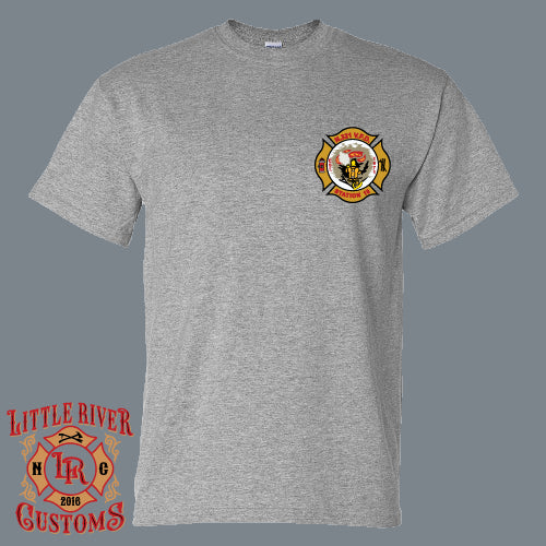north 321 firefighter shirt large flag print