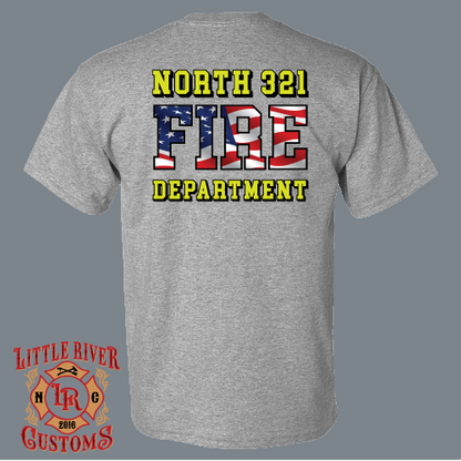 north 321 fire department shirt worn off duty