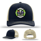 Firefighter hat with joker design for North Strabane FD