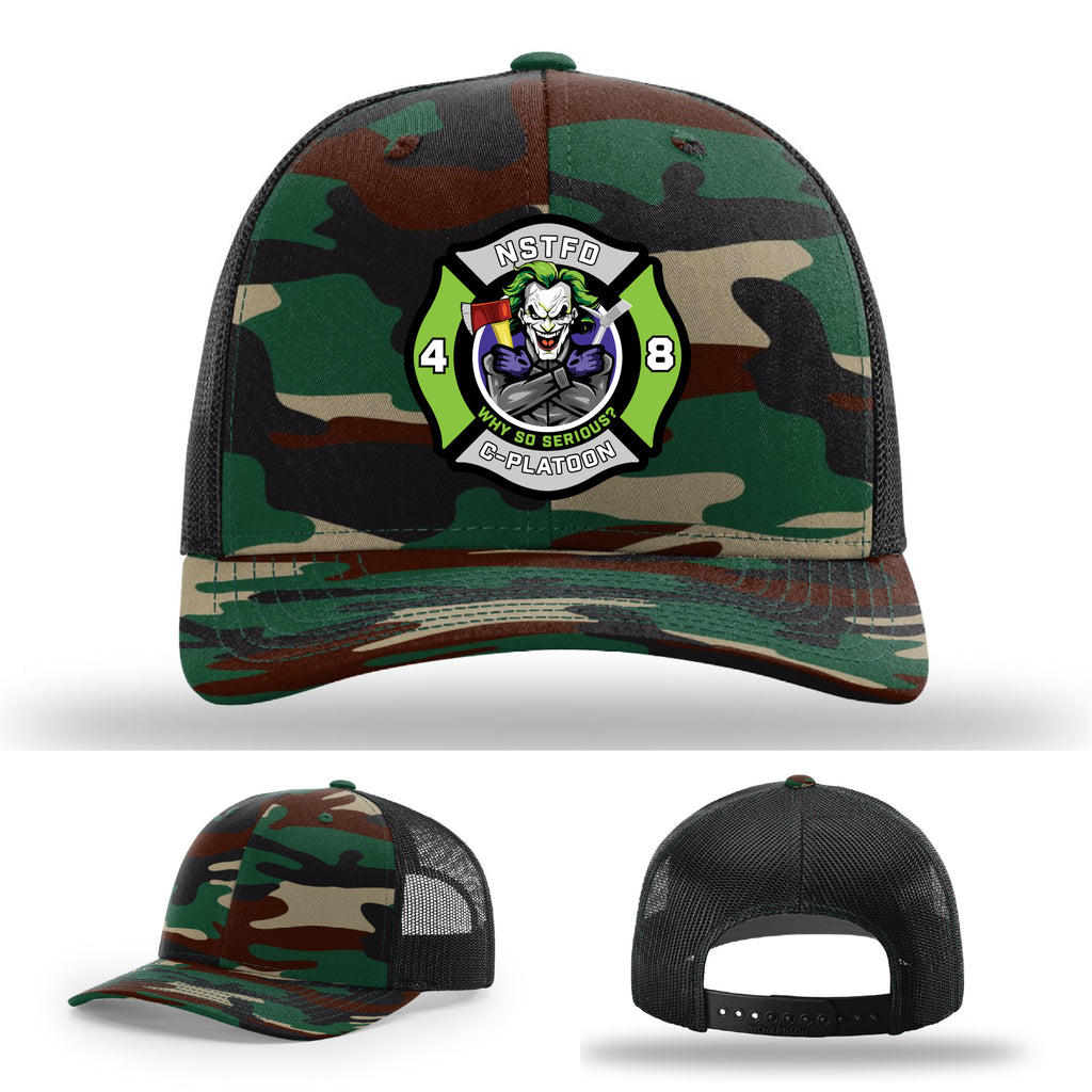 Custom firefighter hat with joker patch for NSTFD
