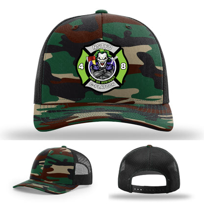 Custom firefighter hat with joker patch for NSTFD
