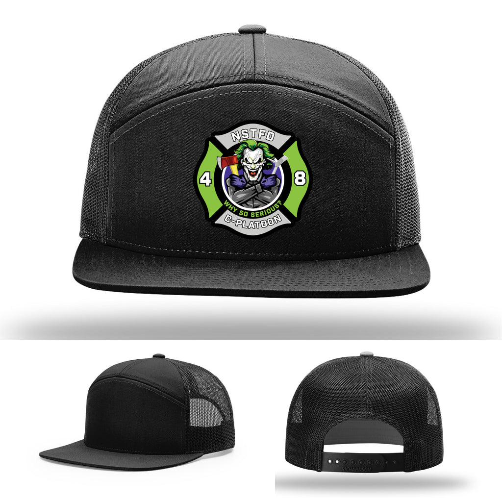North Strabane fire department hat with custom patch artwork