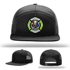 North Strabane fire department hat with custom patch artwork