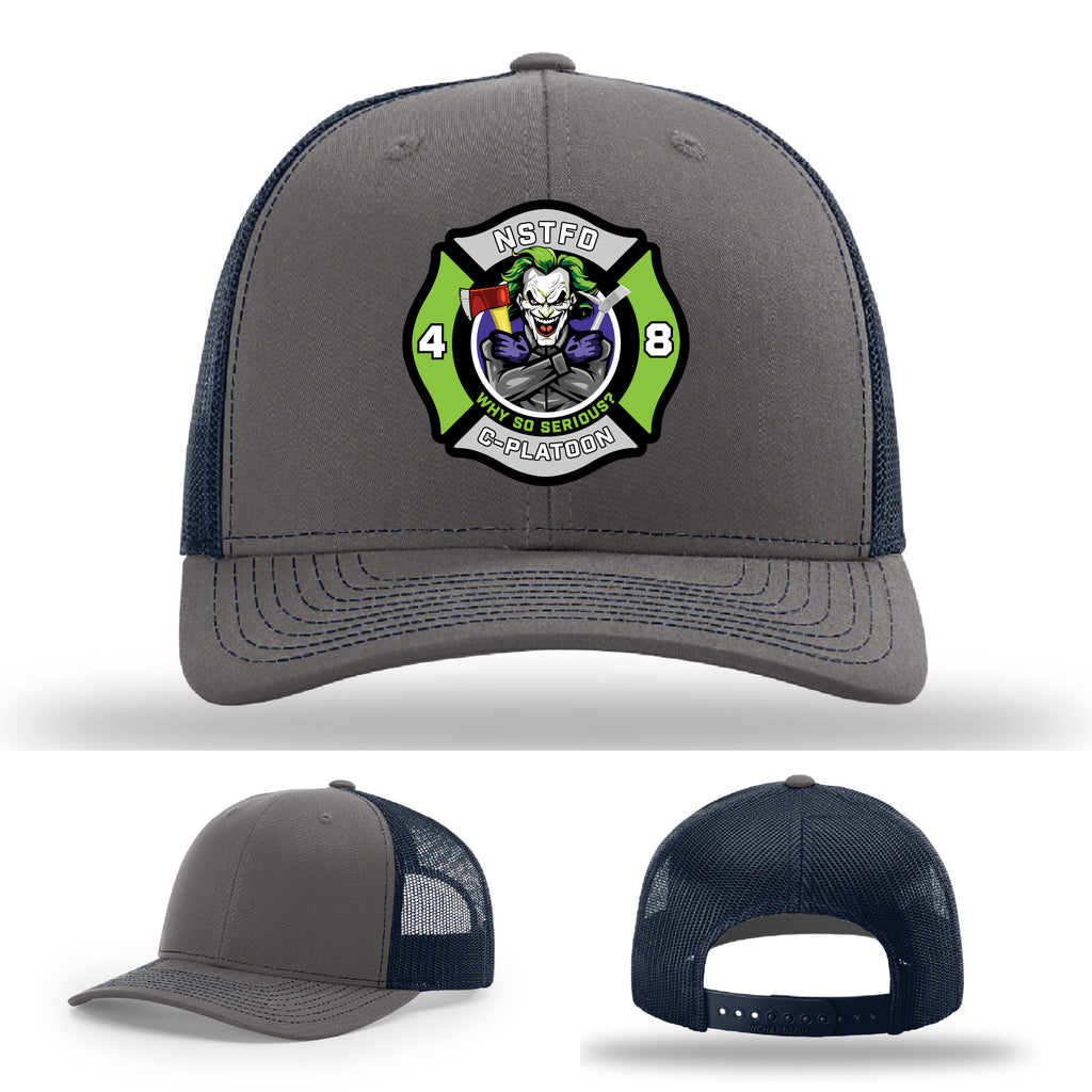 North Strabane C Platoon leather patch hat