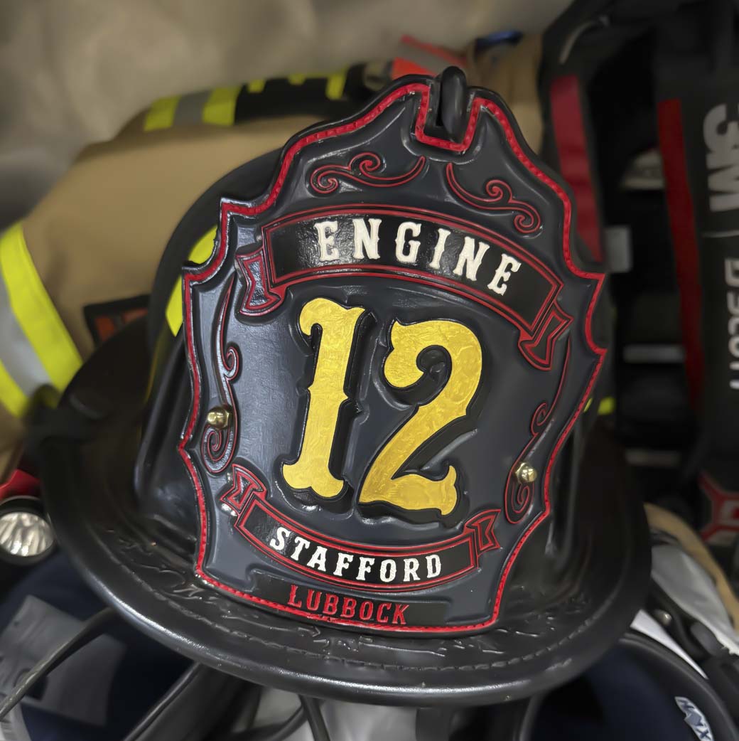 Smoke Eater Leather Firefighter Helmet Shield