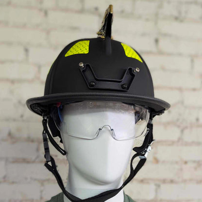 Pacific F18 firefighter helmet with front detail