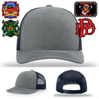 Custom firefighter hat with Paramus Beast from the East patch