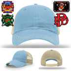 Leather patch hat for Paramus Fire Department firefighters