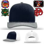 Paramus firefighter pride hat with PFD Scramble design