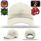 Station identity firefighter hat with Paramus leather patch