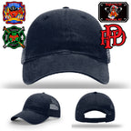 Custom firefighter gear with Paramus FD leather patch hat