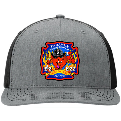 Paramus firefighter hat with Beast from the East leather patch