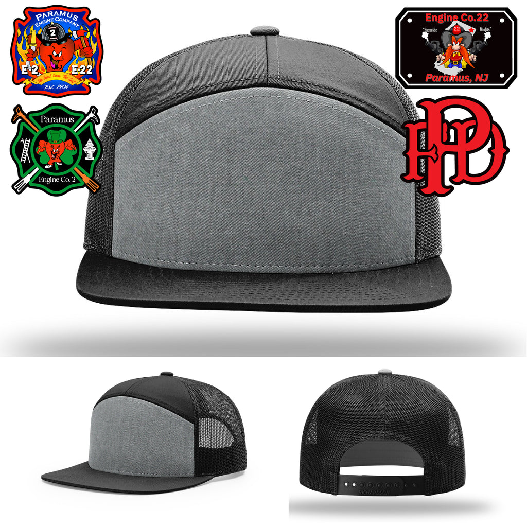 Custom firefighter hat showing Paramus Fire pride